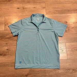 Kate Lord Performance Golf Polo‎ Shirt Striped Athletic Womens Xlarge XL Active